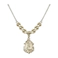 thumbnail image 1 of 18-Inch Hamilton Gold Plated Necklace with 6mm Gold Filled Beads and Infant of Prague Charm, 1 of 1