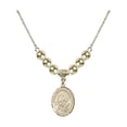 thumbnail image 1 of 18-Inch Hamilton Gold Plated Necklace with 6mm Gold Filled Beads and Saint Bernard of Montjoux Charm, 1 of 1