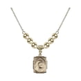 thumbnail image 1 of 18-Inch Hamilton Gold Plated Necklace with 6mm Gold Filled Beads and Saint Teresa of Calcutta Charm, 1 of 1
