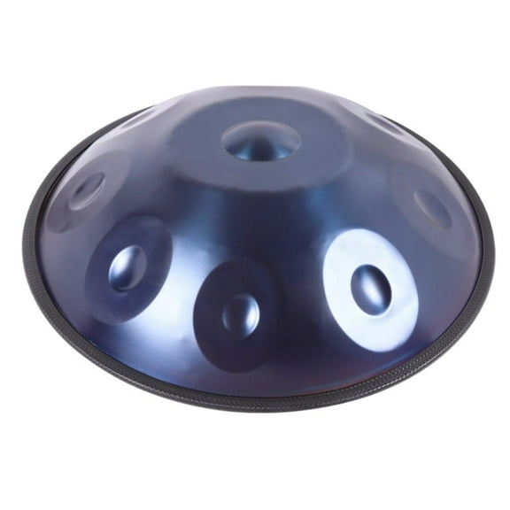 18-Inch Handpan Drum Handcrafted Steel Tongue Drum with 9 Notes Blue 5kg with Accessories and Stand