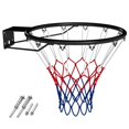 thumbnail image 1 of 18 Inch Heavy Duty Basketball Rim with Wall Mount Bracket and Net, 1 of 9