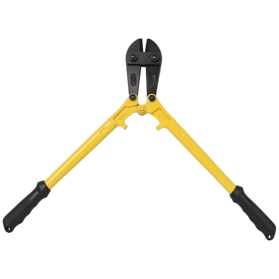 18-Inch Heavy-Duty Bolt Cutter, Cuts Chain, Steel Wire, Padlocks, Rivets & Screws, High-Leverage CR-V Steel Blades with Ergonomic Soft Rubber Handles