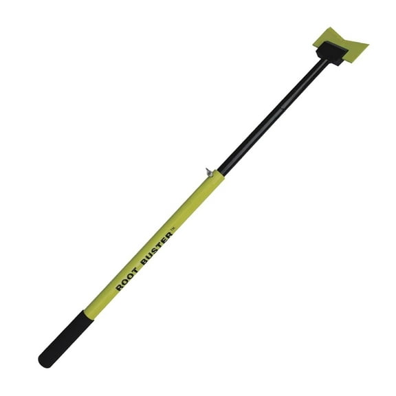 18 Inch Heavy Duty Root Buster with Manual Operation Mode and V Shaped Blade for Patio, Lawn, and Garden Equipment, Green