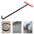 thumbnail image 1 of 18 Inch Heavy-Duty T-Hook Tool for Lifting Pulling Moving Manhole Covers, Storm Drains, Septic Tank Lids Door Pointed Head，1PC (Pointed tip), 1 of 7