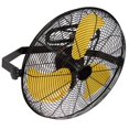 thumbnail image 1 of 18-Inch High Velocity Wall-Mounted Fan, 4600 CFM, Safety Yellow Blade, 9ft Cord, 180-Degree Tilting, 3-Speed Industrial Shop Fan for Patio & Garage Use - UL Listed, 1 of 7