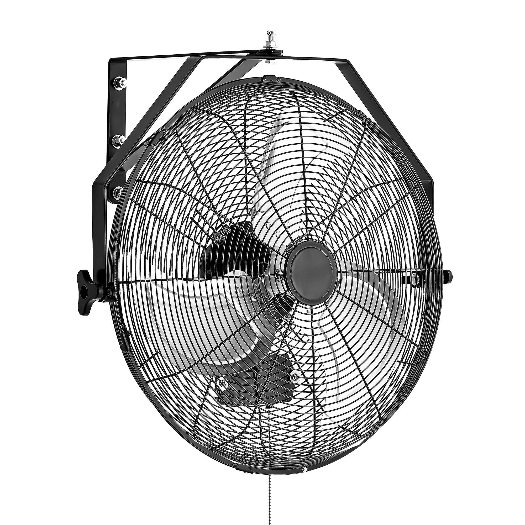 18 Inch Industrial Wall Mount Fan, 3 Speed Settings, 4000 CFM High Velocity, for Garage Workshop Warehouse, Heavy Duty Metal, ETL Certified