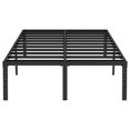 18 Inch King Size Bed Frame Metal Platform Heavy Duty Black King Bed