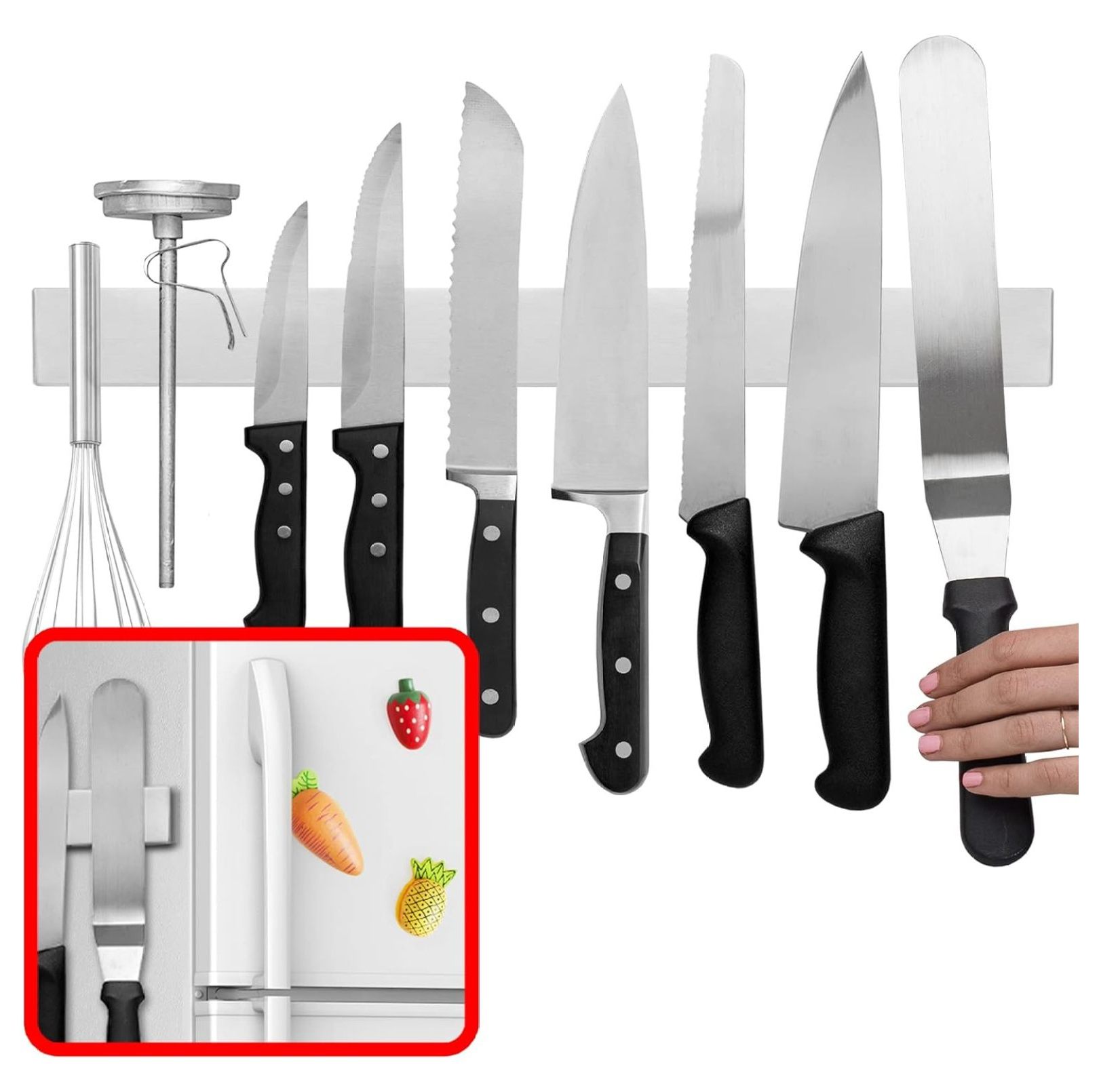 18 Inch Knife Holder for Refrigerator, Knife Holders