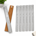 18 Inch Metal Ruler With Corking Stainless Steel Pack Of 10 - Walmart.com