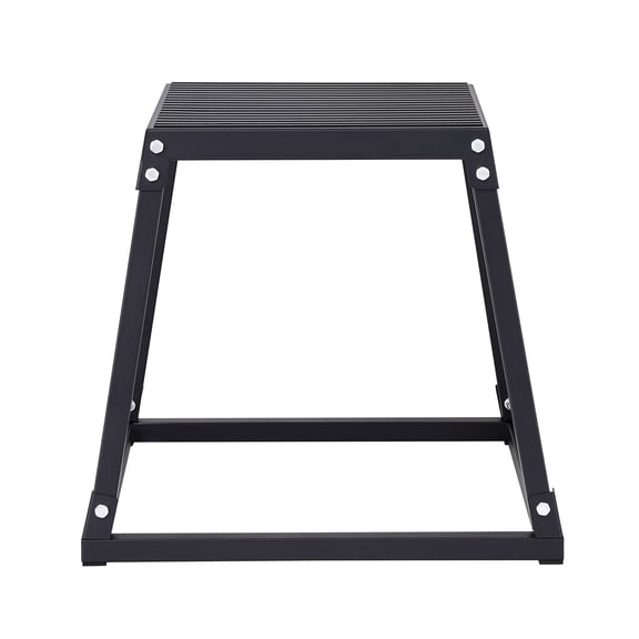 18 Inch Plyo Box for Home Gym, Anti-Slip Jump Platform for Plyometric&Strength Training, Agility Exercise Box, Durable Steel Fitness Step Box, Black