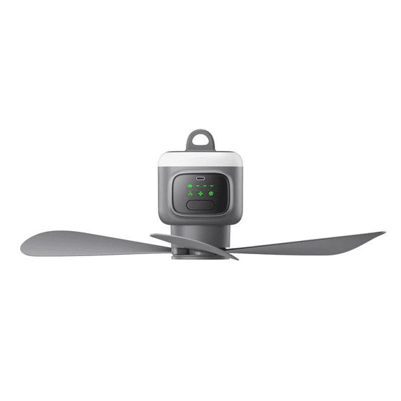 18 Inch Portable Rechargeable Ceiling Fan with Light & Remote, 12000mAh Battery, 16H Runtime, 4 Speeds Timer Quiet, for Patio Camping RV Gazebo Indoor Outdoor