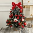 thumbnail image 1 of 18 Inch Pre-Lit Tabletop Christmas Tree with Lights - Mini Decorated Artificial Xmas Tree for Desk, Pre-Lit Small Christmas Tree for Office, Apartment, Shelf, Warm White LED Battery Operated, 1 of 7