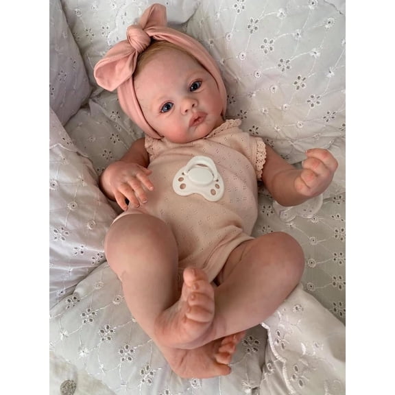 18 Inch Reborn Baby Dolls Silicone Full Vinyl Body Girl Realistic Newborn Doll Gifts