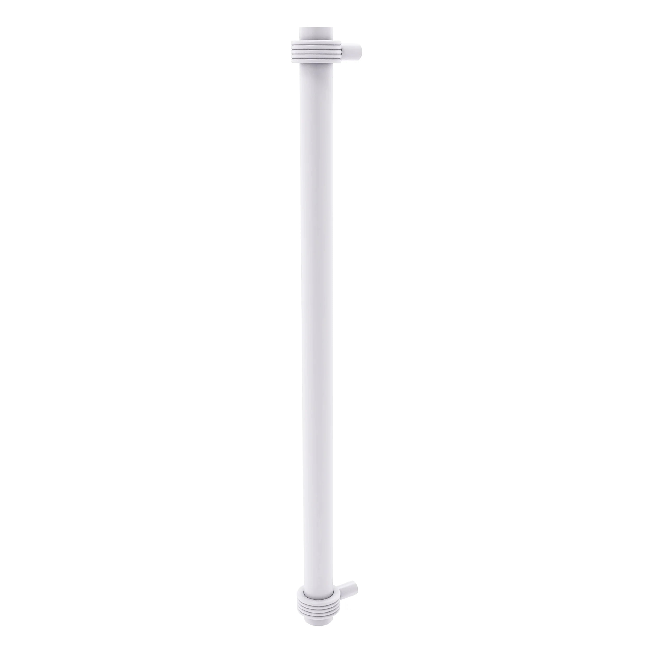 Matte White Solid Brass 18" Grooved Appliance Pull