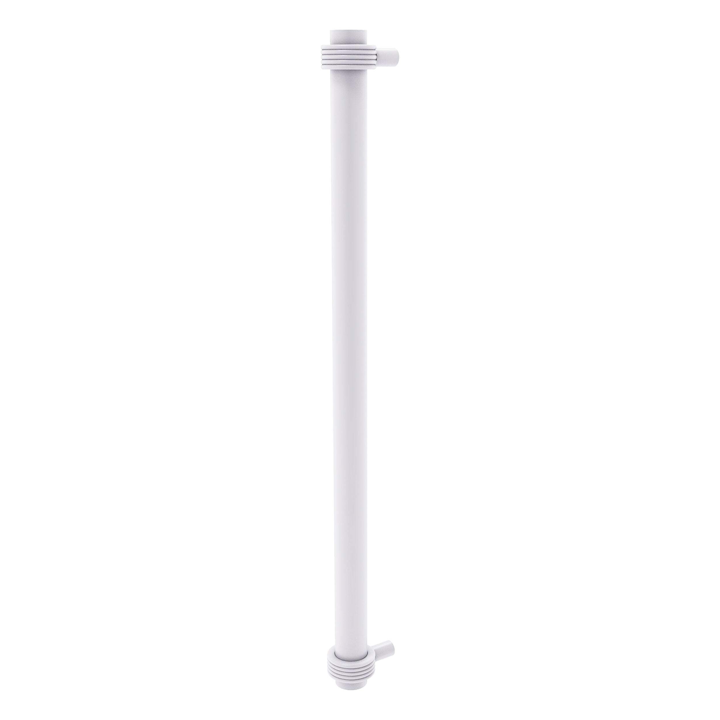 Matte White Solid Brass 18" Grooved Appliance Pull