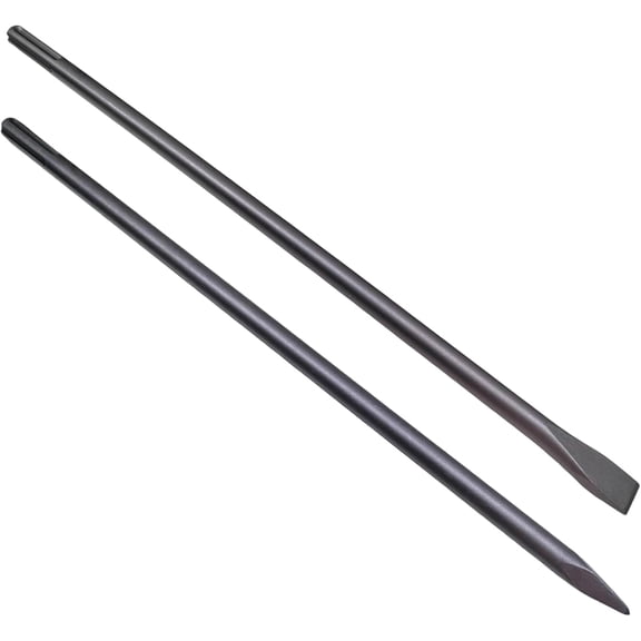 18-Inch SDS Max Set, 1 Inch Flat Chisel and Point Chisel, Ideal for Concrete Demolition, Tile Removal Tool for SDS-Max Hammer Drill Attachment, 40Cr Alloy Steel