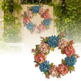 thumbnail image 1 of 18 Inch Spring Summer Wreath for Front Door - Artificial Floral Wreath with Daisies, Roses & Eucalyptus - Farmhouse Decor for Porch, Wall & Wedding All Season, 1 of 9