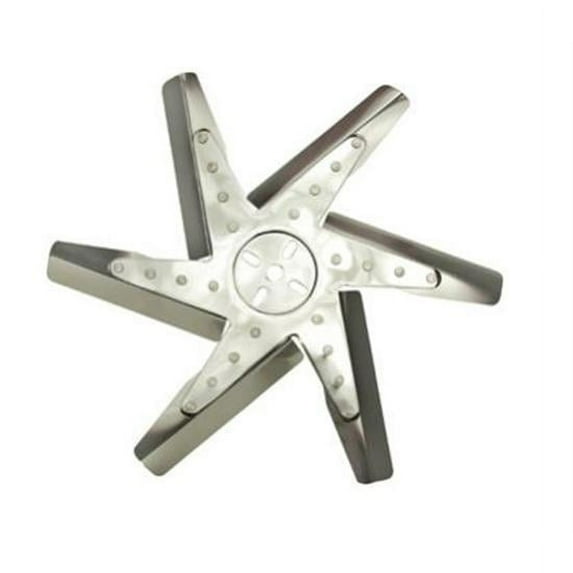 18 Inch Stainless Flex Radiator Cooling Fan w Chrome Plated Center