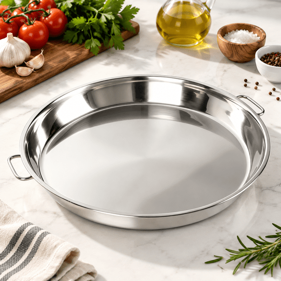 18 Inch Stainless Steel Grill Drip Pan Replacement Parts for Large Kamado Grills