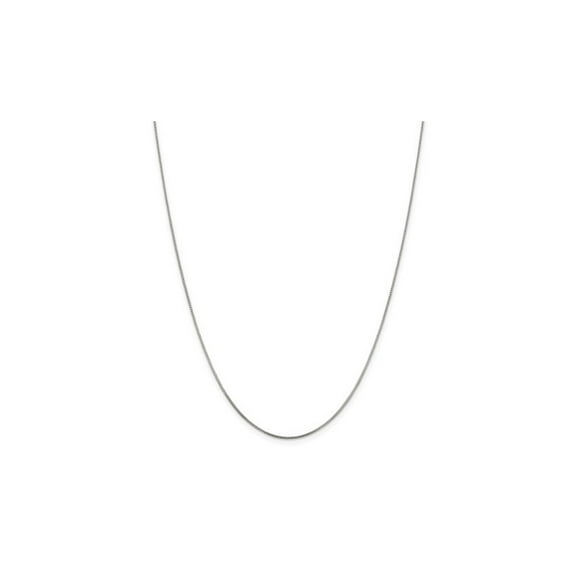 Gem & Harmony 18 inch Sterling Silver Box Chain (0.800mm) for Women