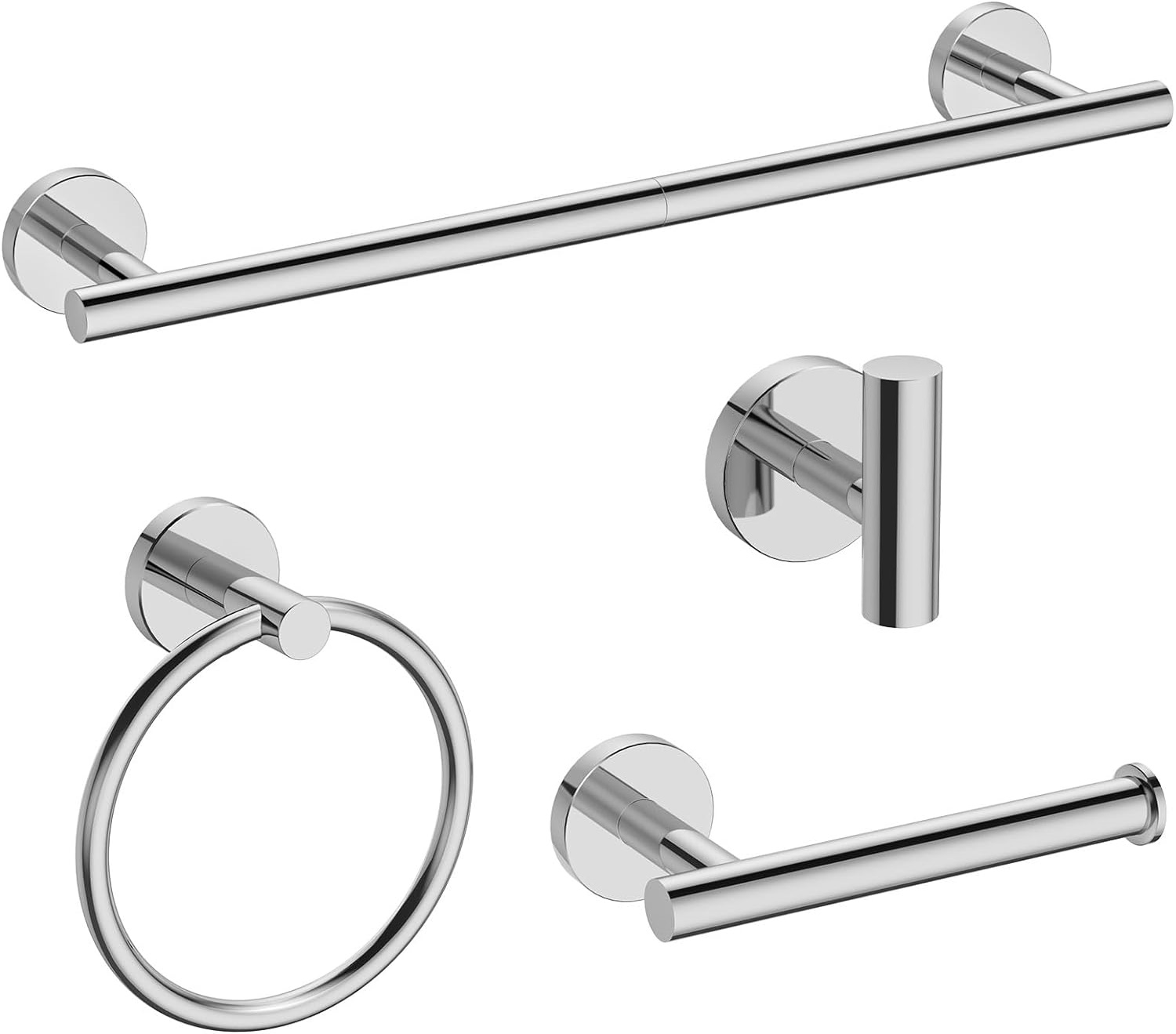 18Inch Towel Bar Set, Durable Bathroom Hardware Set, SUS304 Stainless