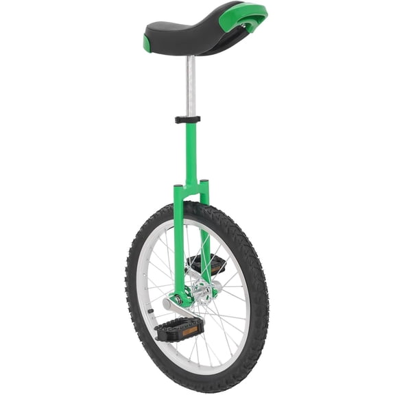 18 Inch Unicycle 28.74-33.46" Height Adjustable Wheel Outdoor Unicycle with Alloy Rim and Pedals 143-165 Load Unicycles for Adults Simple Installation