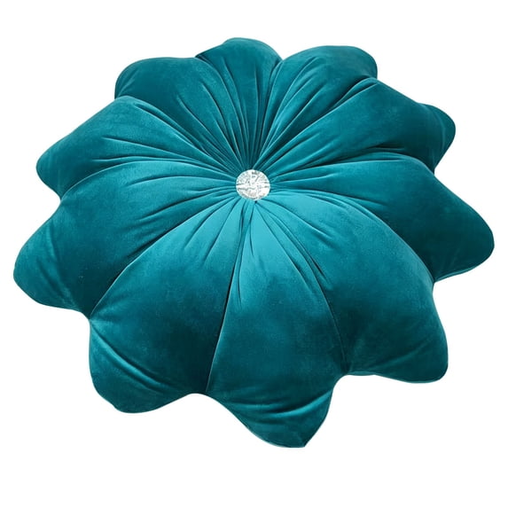 18 Inch Velvet Round Throw Pillow case, Decorative Shaped Cushion For Sofa,Couch,Vanity Chair, Bed, Living Room Accent,Soft Home Decor Pillow(Style A)