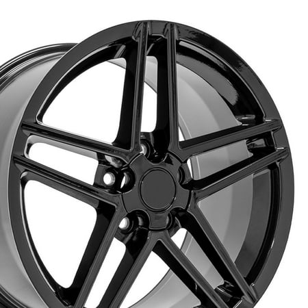 Set(4) OE Wheels CV07A 18x9.5 Gloss Black Rims 5x120.65 56ET