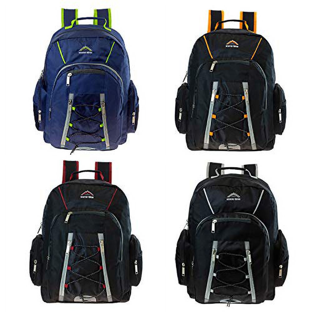 18 Inch Wholesale Premium Backpack with Laptop Feature in 4 Assorted