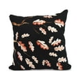 thumbnail image 1 of 18 Inch Wild Oak Branch Black Floral Print Decorative Throw Pillow, 1 of 2