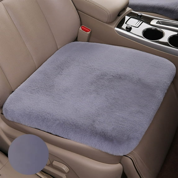 18 Inch Winter Car Seat Cushion Plush Fleece Heated Seat Cover,Cold Weather Universal Fit Non Slip Warm Car Accessories for Trucks SUVs Sedans
