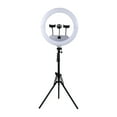thumbnail image 1 of Vivitar Creator Series 18" RGB Foldable Ring Light with Stand, MagSafe-Compatible Phone Mount, Dual USB Charging, Wireless Remote, Adjustable Tripod for Live Vlogging, Makeup, & Live Streaming, 1 of 13