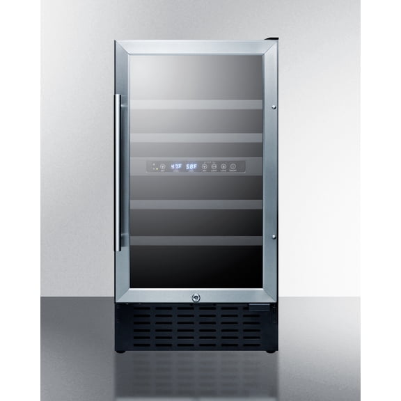 18 Inches Wide Built-In Wine Cellar, Standard, black
