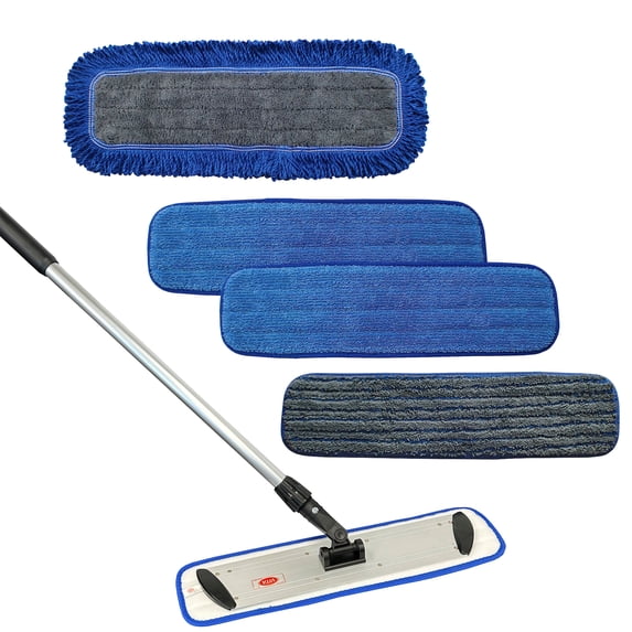 18" Industrial Microfiber Mop - Direct Mop Sales, Inc. | Includes professional pads and hardware