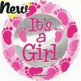 thumbnail image 1 of 18" It's a Girl Baby Shower Foil Balloons ( 6 Balloons ), 1 of 1