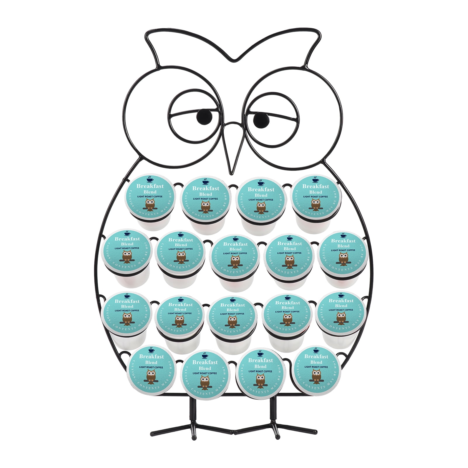 18 KCup Coffee Pods Holder, Owl Coffee Capsule Organizer for K Cup for