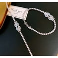 thumbnail image 1 of 18 K White Gold and Diamond Bracelet, 1 of 4