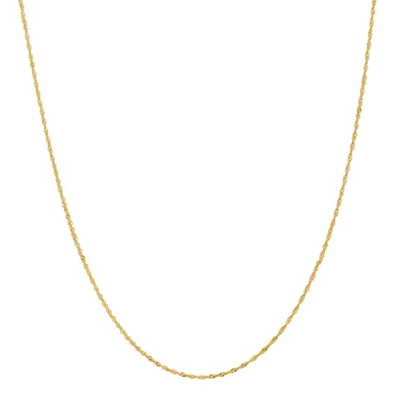 18 Karat Yellow Gold 1.10mm Singapore Chain