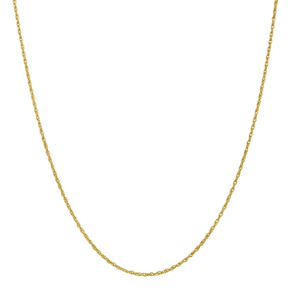 18 Karat Yellow Gold 1.3mm Heavy Rope Chain Necklace