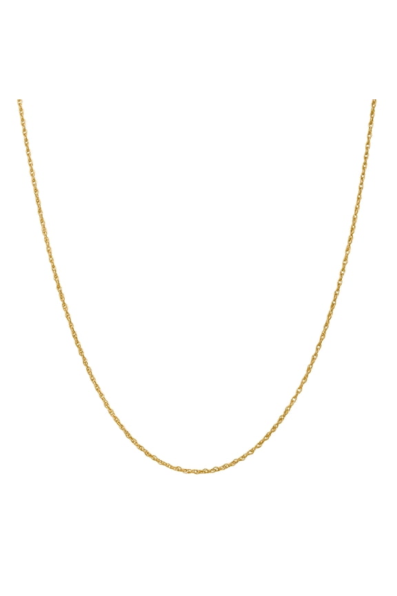 18 Karat Yellow Gold 1.3mm Heavy Rope Chain Necklace