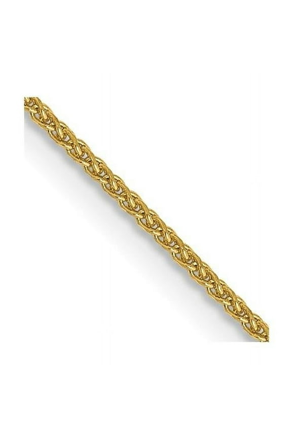 18 Karat Yellow Gold 1mm D/C Spiga Chain