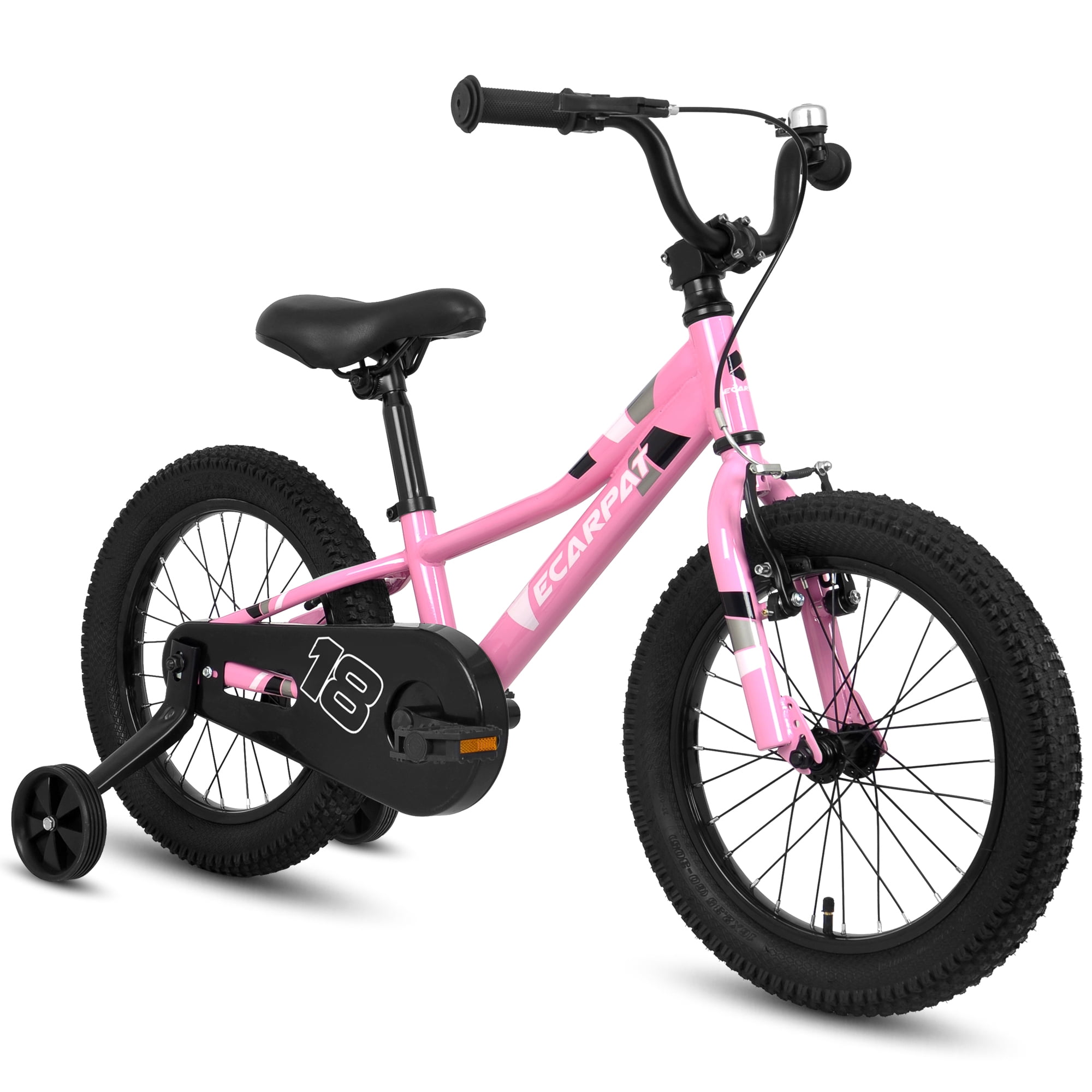 18 Kids Bike with Removable Training Wheels Age 3 5 Years Pink Walmart