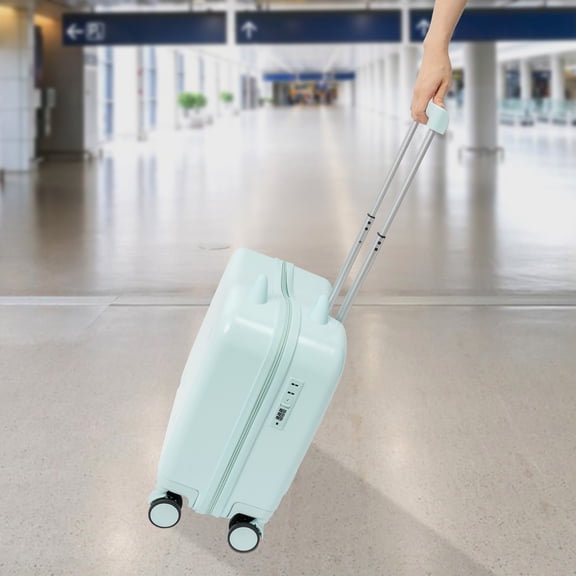 18" Kids Ride-On Suitcase Children's Luggage Case Rolling Luggage With Lock 37L