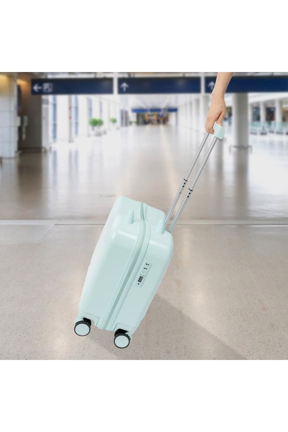 18" Kids Ride-On Suitcase Children's Luggage Case Rolling Luggage With Lock 37L