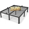 thumbnail image 1 of 18" King Size Metal Platform Bed Frame with Rounded Corners and Storage Under the Tall Bed Frame, 1 of 5