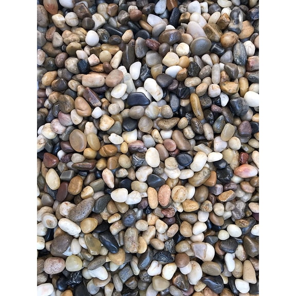 18 LBS River Rock Stones, Natural Decorative Polished Mixed Pebbles Gravel,Outdoor Decorative Stones for Plant Aquariums, Landscaping, Vase Fillers