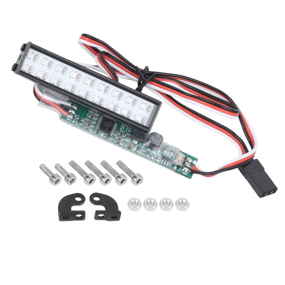 18 LED Colorful Remote Control Roof Light - 55mm Length, High Brightness, Fits Most RC Cars