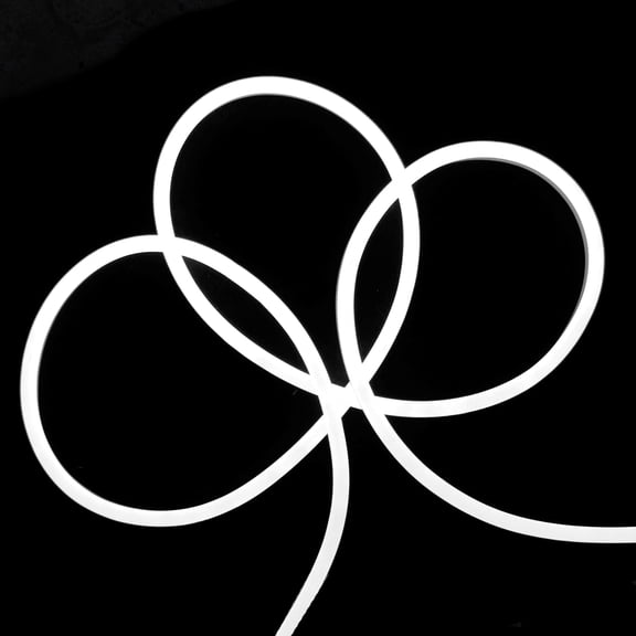 Northlight LED Commercial Grade Flexible Christmas Rope Lights - Pure White - White Wire