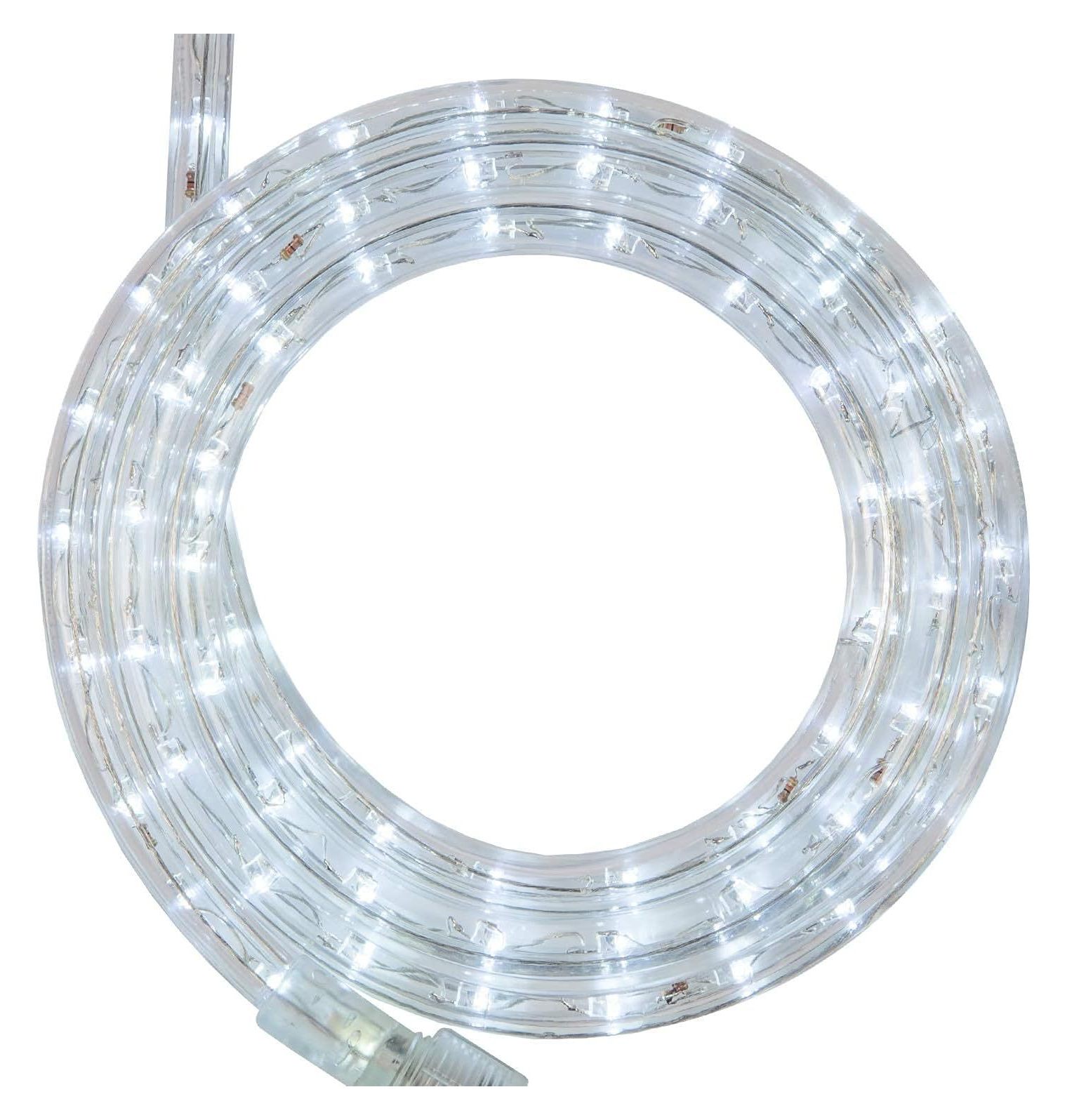 18' LED Cool White Rope Light, LED Flexible Light Rope String Light Outdoor LED Light Rope