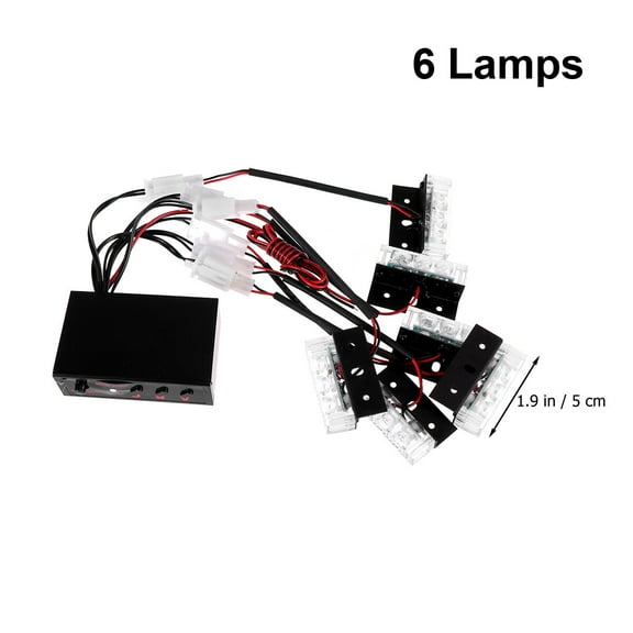 18 LED Emergency Vehicle Lights Sparkle Lamp Car Strobe Flash Warning